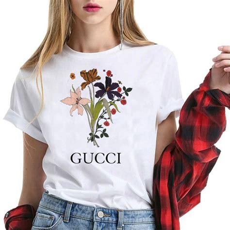 gucci rose t shirt